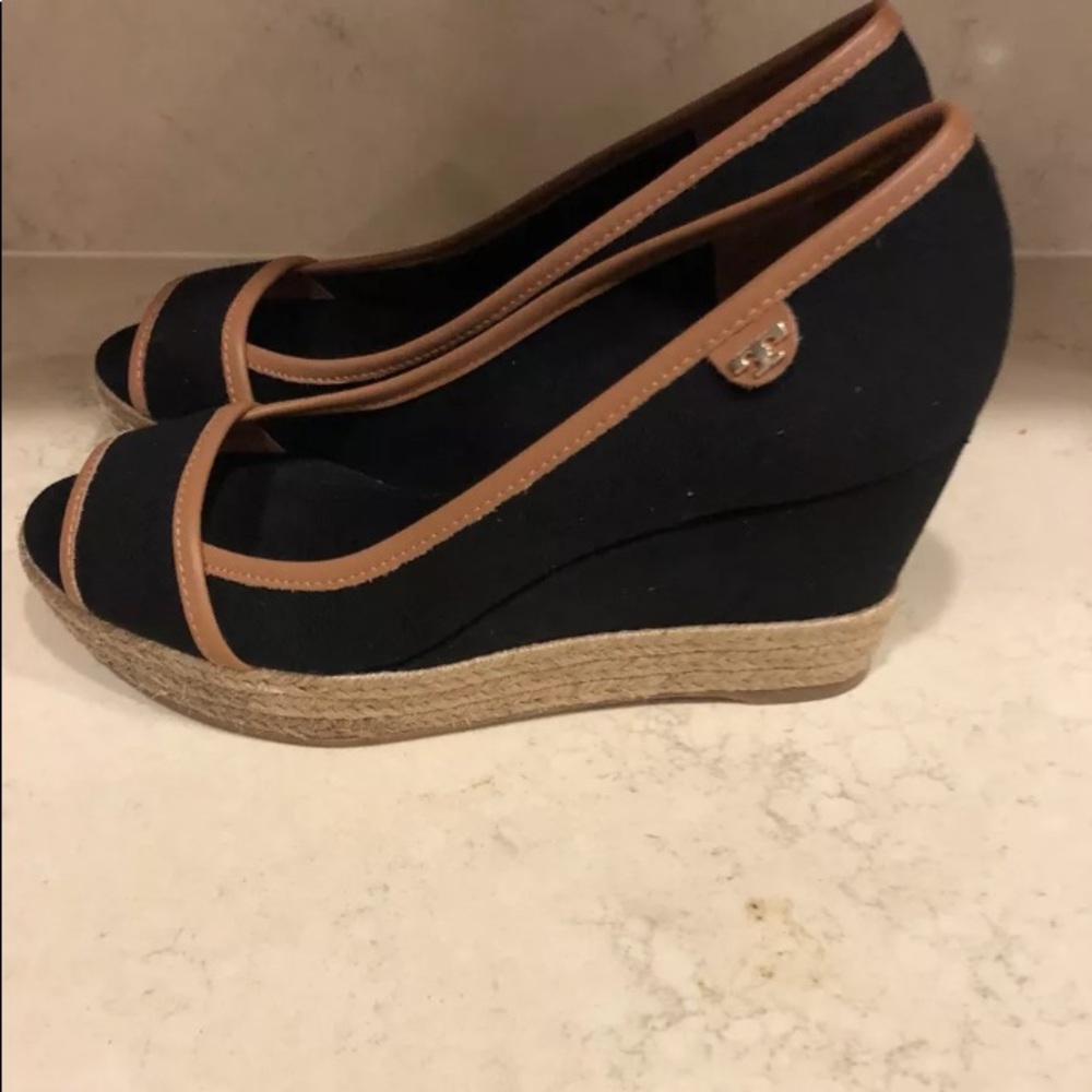 Tory Burch Majorica Espadrille Platform Wedge